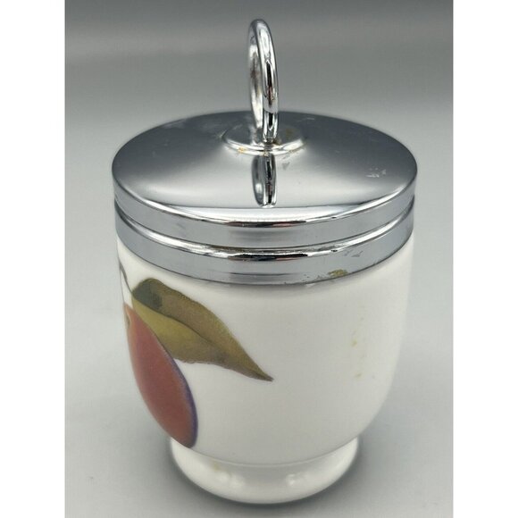 Royal Worcester Egg Coddler Evesham Pattern Fine Porcelain Made in England READ* - Picture 4 of 14